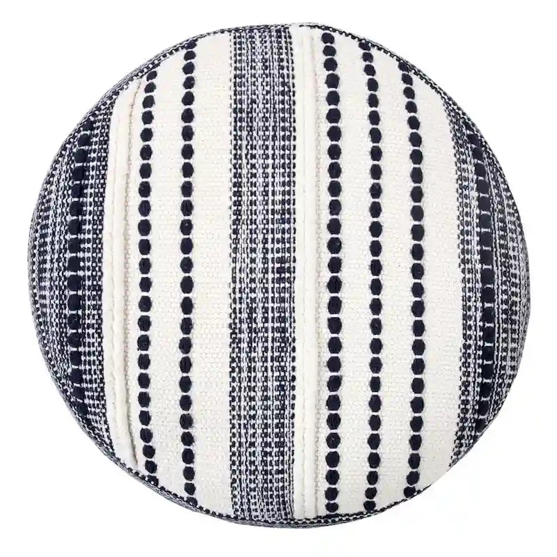 18 Ottoman 100 % Coton Bleu