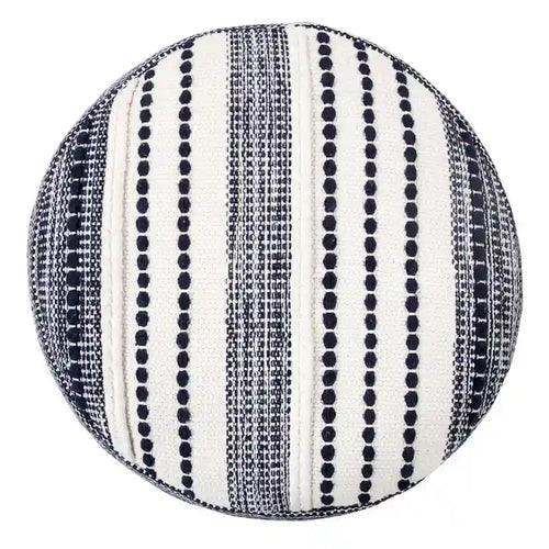 18 Ottoman 100 % Coton Bleu