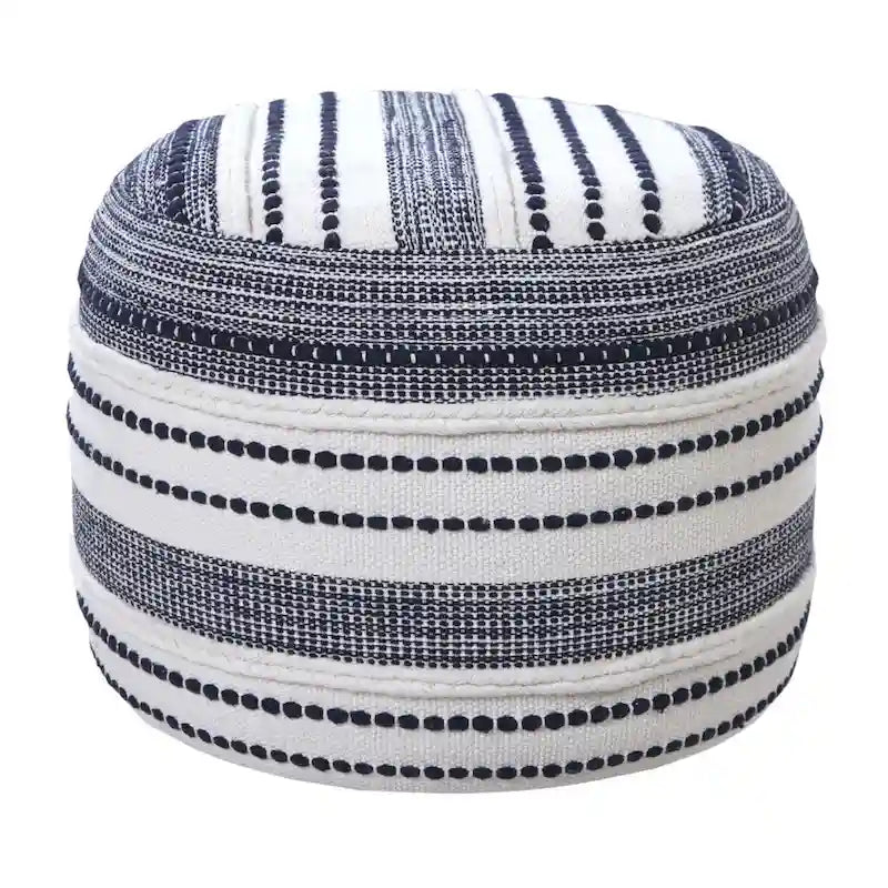 18 Ottoman 100 % Coton Bleu