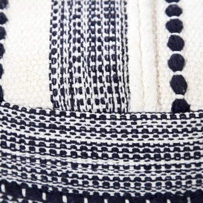 18 Ottoman 100 % Coton Bleu