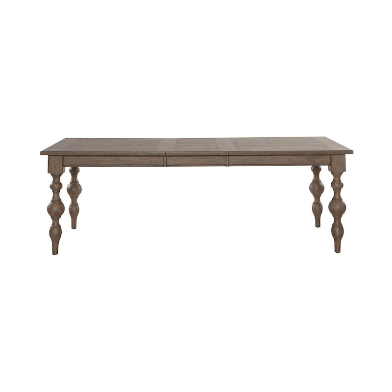 Table rectangulaire à pieds taupe poudré