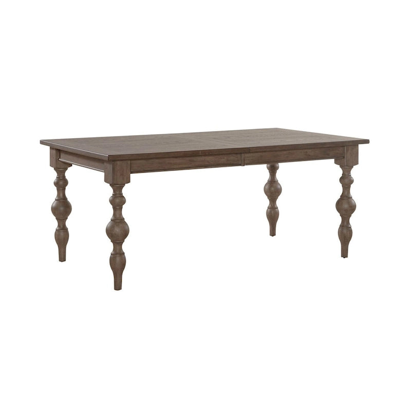 Table rectangulaire à pieds taupe poudré