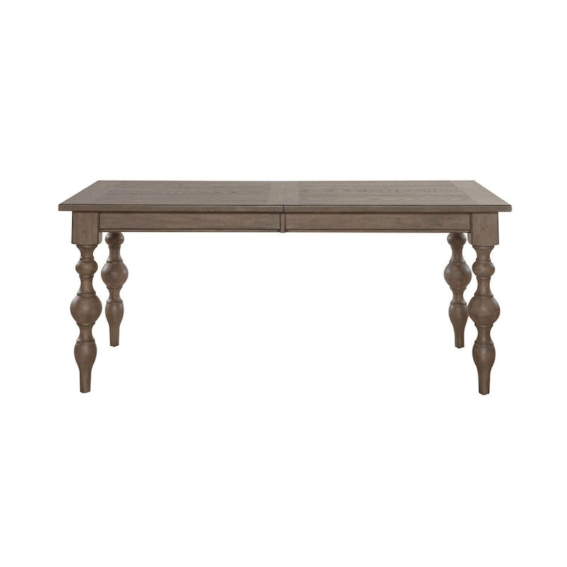 Table rectangulaire à pieds taupe poudré