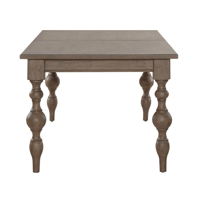Table rectangulaire à pieds taupe poudré