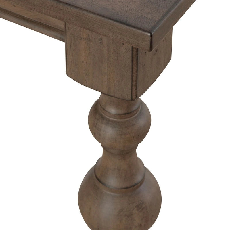Table rectangulaire à pieds taupe poudré