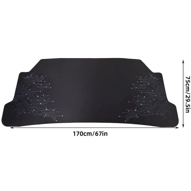 Bureau Gamer 71 pouces avec étagère pour moniteur, éclairage LED et tapis de souris