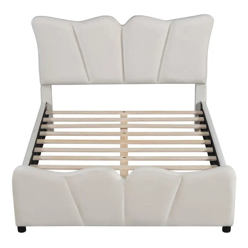 Lit Plateforme Capitonnée Grand Lit Capitonnée en Velours