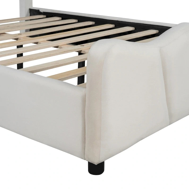 Lit Plateforme Capitonnée Grand Lit Capitonnée en Velours
